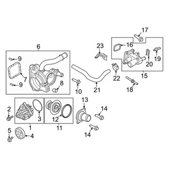 Lincoln OE - Cooling - Water Pump (2.0L)