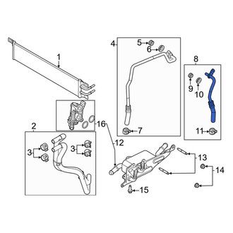 Lincoln OE - Automatic Transmission Oil Cooler Hose Assembly
