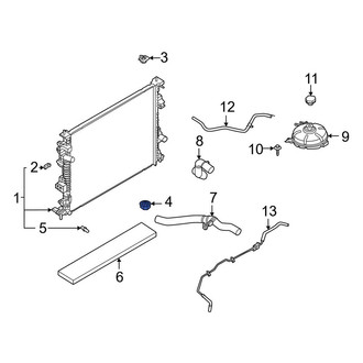 Lincoln OE - Lower Radiator Insulator