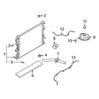 Lincoln OE - Cooling - Radiator & Components (2.3L)