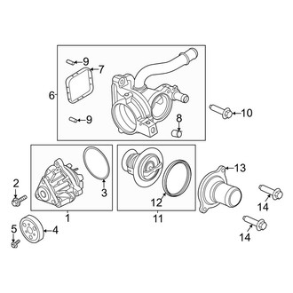 Lincoln OE - Cooling - Water Pump (2.3L)