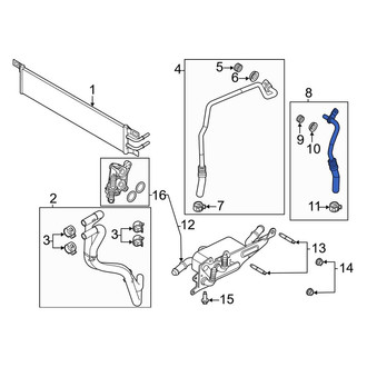 Lincoln OE - Automatic Transmission Oil Cooler Hose Assembly