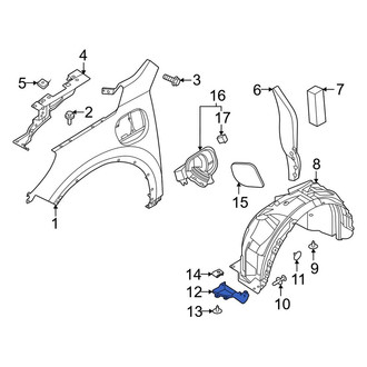 Lincoln OE - Front Right Fender Liner Extension