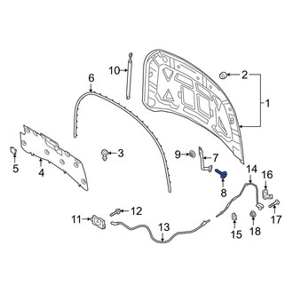 Lincoln OE - Hood Hinge Bolt