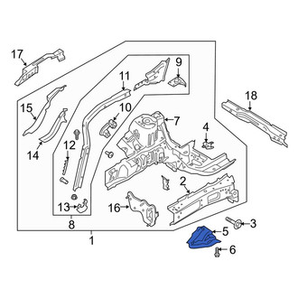 Lincoln OE - Front Left Frame Side Member Brace