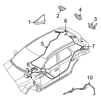 Lincoln OE - Rear Right Antenna Cable
