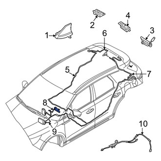 Lincoln OE - Front Right Antenna Cable
