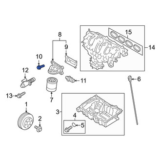 Lincoln OE - Engine Oil Filter Adapter Bolt