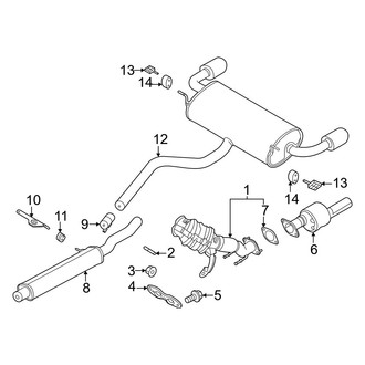 Lincoln OE - Exhaust System - Exhaust Components (2.0L)