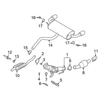 Lincoln OE - Exhaust System - Exhaust Components (AWD 2.0L)