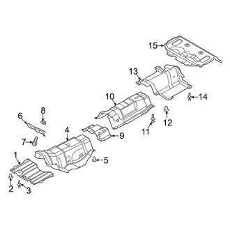 Lincoln OE - Exhaust System - Heat Shields (2.0L)