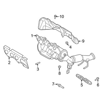 Lincoln OE - Exhaust System - Exhaust Manifold (2.5L)