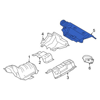 Lincoln OE - Rear Exhaust Muffler Heat Shield
