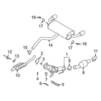 Lincoln OE - Exhaust System - Exhaust Components (2.3L)