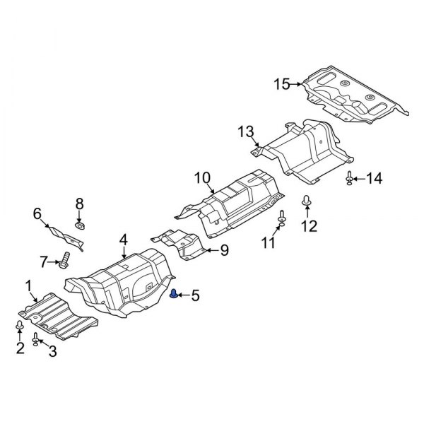 Floor Pan Heat Shield Nut