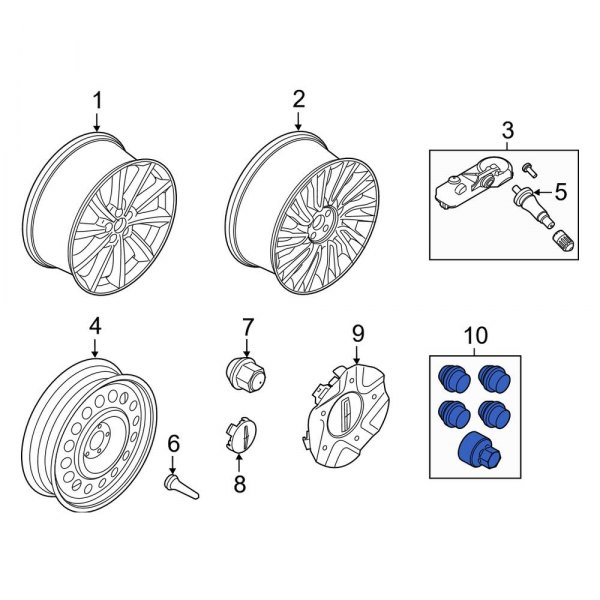 Wheel Lock Set