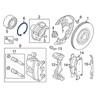 Lincoln OE - Wheel Bearing Lock Ring