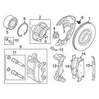 Lincoln OE - Brake Dust Shield Bolt