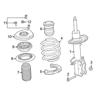 Lincoln OE - Front Suspension - Struts & Components (W/O Continuous Damping)