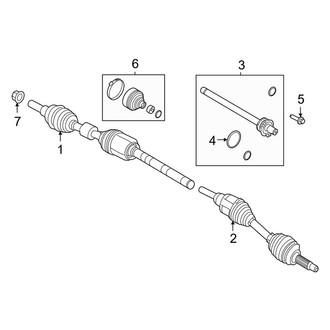 Lincoln OE - Front Suspension - Drive Axles