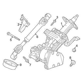 Lincoln OE - Steering Column Assembly (Manual Tilt)