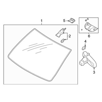 Lincoln OE - Windshield - Glass