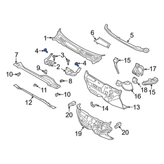 Lincoln OE - Cowl Panel Reinforcement Bolt