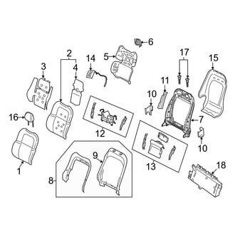 Lincoln OE - Seats & Tracks - Passenger Seat Components (Seat Back)