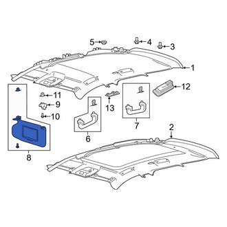 Lincoln OE - Left Sun Visor
