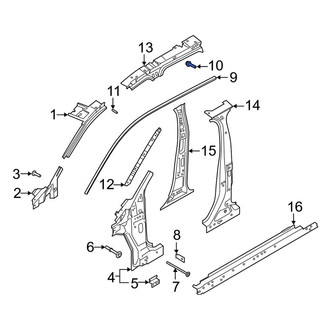 Lincoln OE - Body A-Pillar Bolt