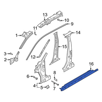 Lincoln OE - Left Rocker Panel Reinforcement