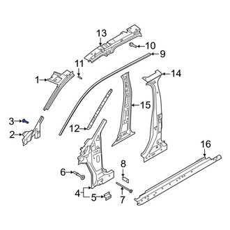 Lincoln OE - Body A-Pillar Bolt