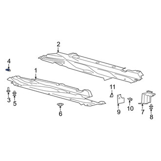 Lincoln OE - Floor Pan Splash Shield Nut