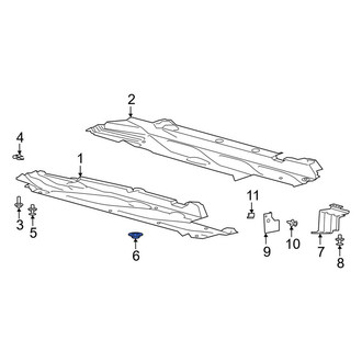 Lincoln OE - Floor Pan Splash Shield Nut