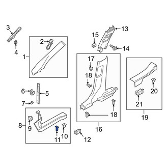 Lincoln OE - Door Sill Plate Clip