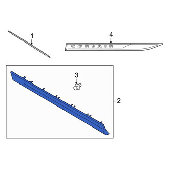 Lincoln OE - Front Right Door Molding
