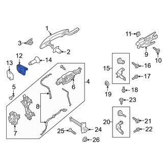 Lincoln OE - Front Door Lock Striker Plate