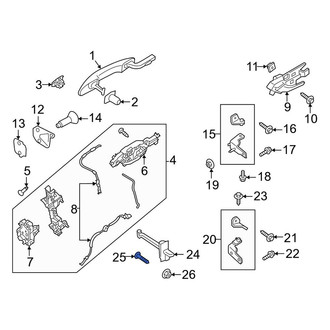 Lincoln OE - Door Check Bolt