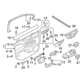 Lincoln OE - Door Interior Trim Panel Bolt