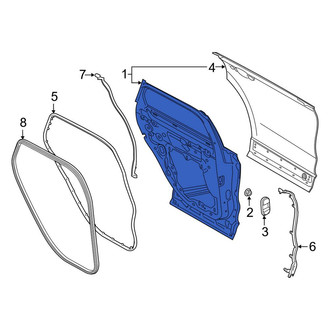 Lincoln OE - Rear Right Door Shell