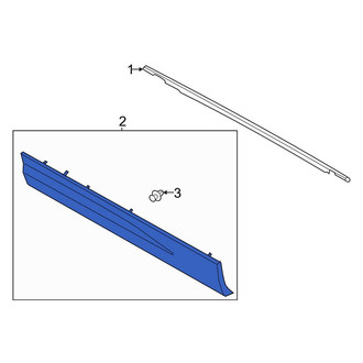 Lincoln OE - Front Right Door Molding