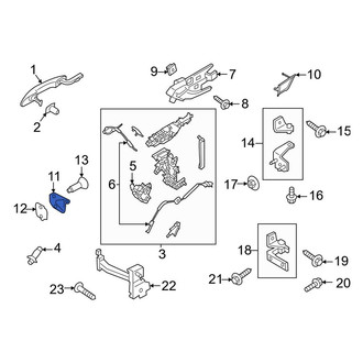 Lincoln OE - Front Door Lock Striker Plate
