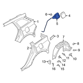 Lincoln OE - Rear Fuel Filler Housing