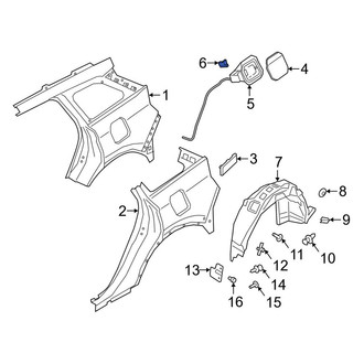 Lincoln OE - Rear Fuel Filler Door Lock Actuator
