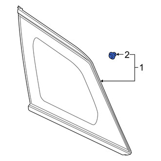 Lincoln OE - Quarter Panel Glass Nut