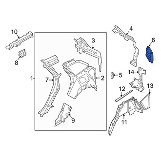 Lincoln OE - Rear Quarter Panel Air Vent Grille