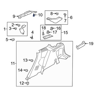 Lincoln OE - Body D-Pillar Trim Panel Screw