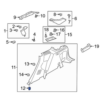 Lincoln OE - Quarter Panel Trim Panel Clip