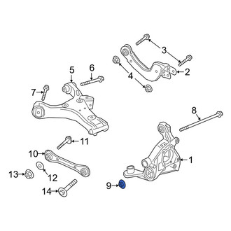 Lincoln OE - Lower Suspension Control Arm Nut