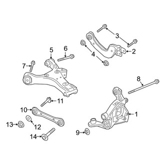 Lincoln OE - Rear Suspension - Suspension Components (FWD)